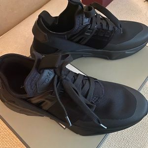 Tom Ford JAGO Sneakers Black NIB 41.5 IT 8.5 US